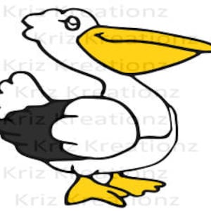 Pelican Svg geschnitten Datei