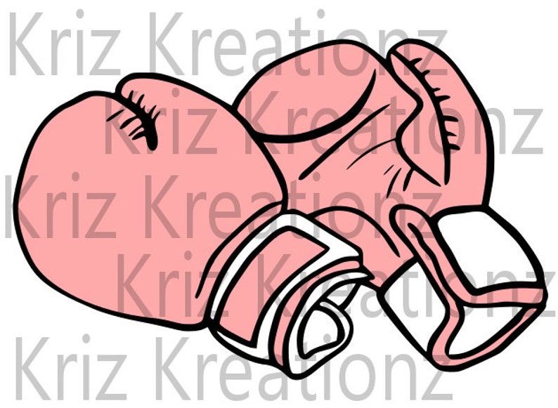 Boxing Gloves SVG Cut File image 1