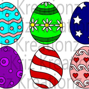 Oeufs de Pâques SVG Cut File