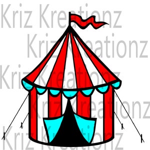 小さなカーニバルテント SVG カットファイル