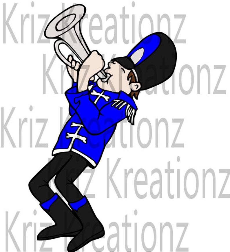 Horn Player SVG Cut File Etsy