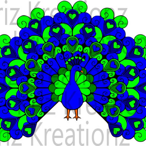 Peacock SVG Cut File