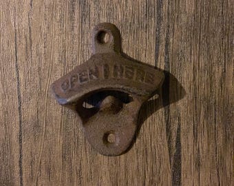 Cast Iron Wall Mounted Bottle Opener