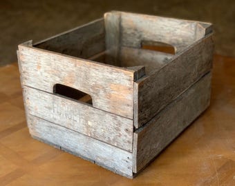 Wood Apple Crate Wooden box Home decor Home Storage