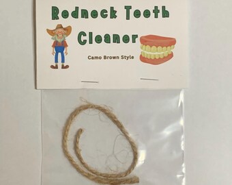 Redneck Teeth Cleaner Gag Gift White Elephant Funny Gift