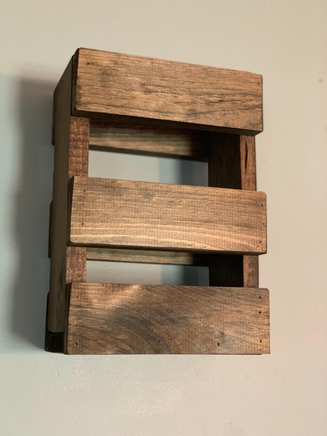 Small Wall Mounted Wood Menu Rack - Etsy