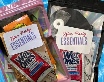Hangover Kit, after party kit, Adult Party Favors, Travel Party Hangover Kit, Hangover Kit with Supplies After Party Essentials Girls