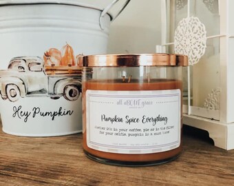 Pumpkin Spice Everything Candle- 12oz
