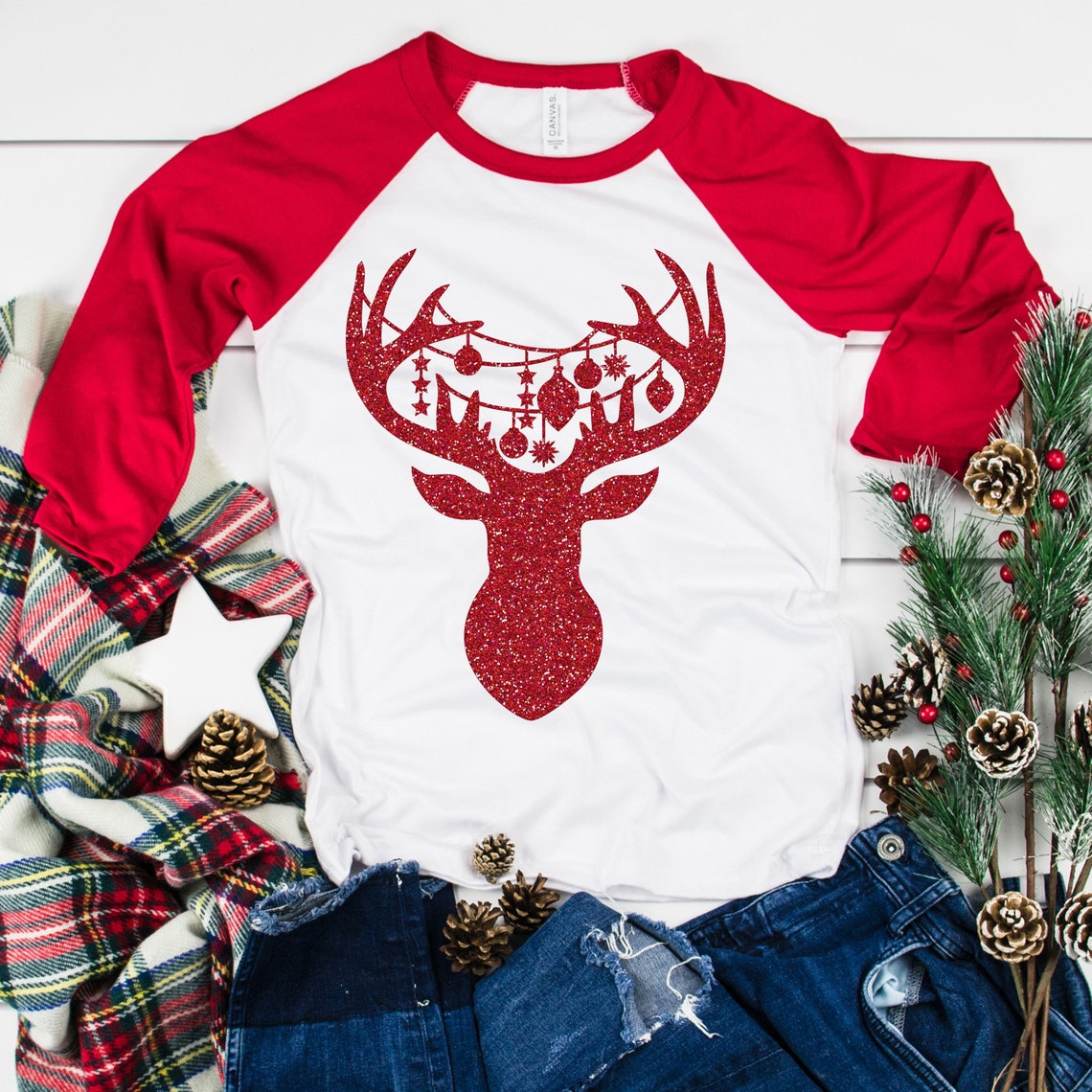 homemade reindeer shirt