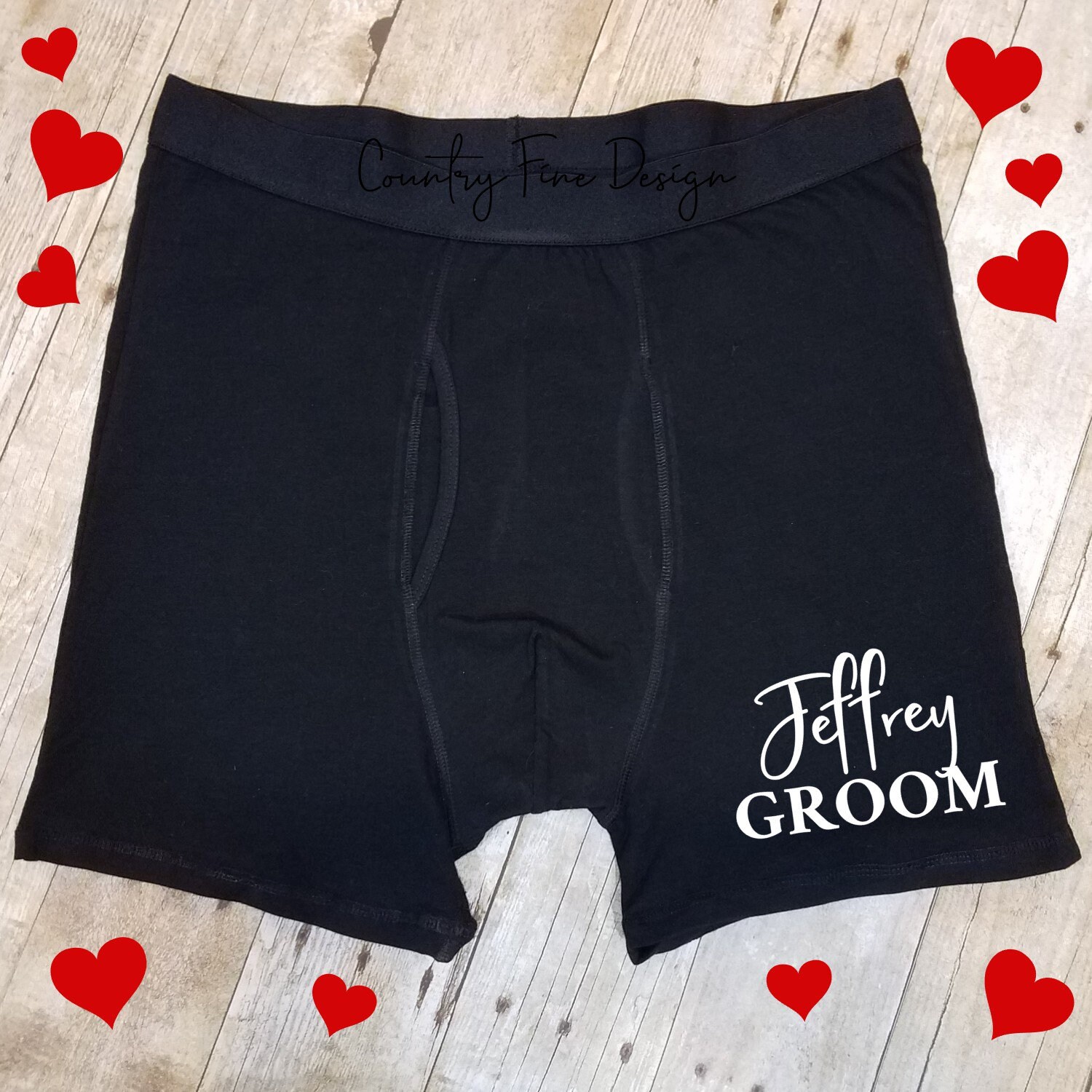 Groom Boxer Briefs Wedding Boxers Personalized Groom Gift Etsy