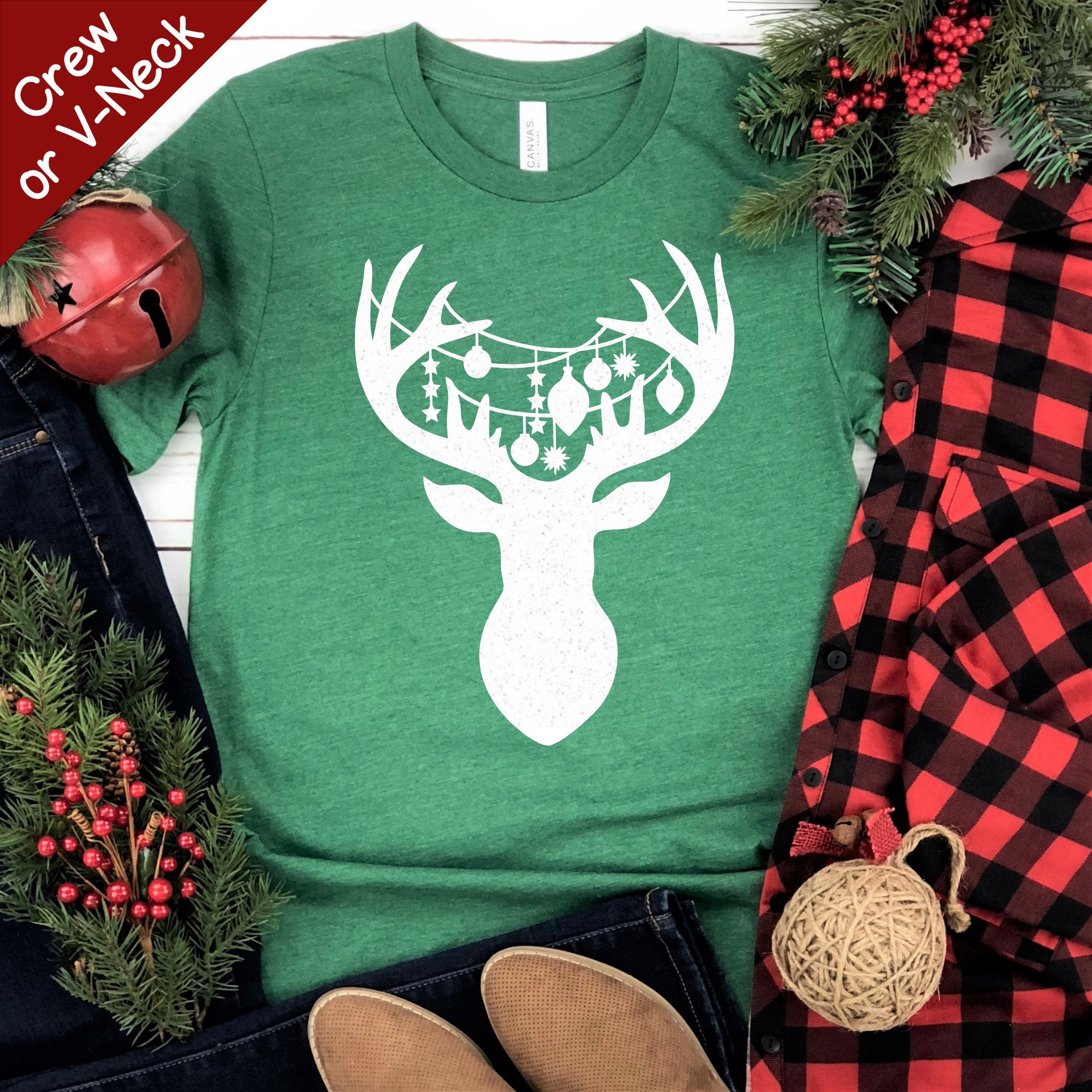 homemade reindeer shirt