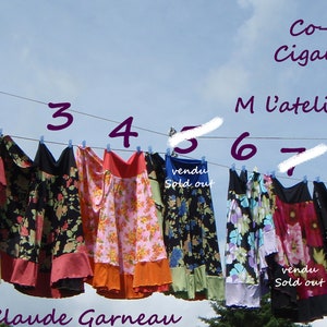 Gypsy Dance Skirt,Flamenco Skirt,Belly Dance,Circular Skirt,Ruffled Skirt,Tribal Dance,Baladi,Made in Quebec, Made in Canada image 9