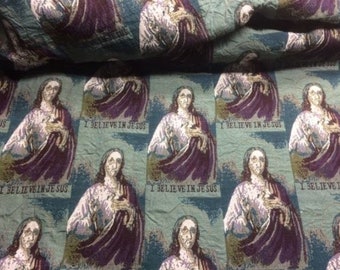 Covering fabric 7.5M| Jesus Pattern| Tapestry fabric| Vintage fabric | Upholstery fabric| Upholstery| Furniture | Drapery