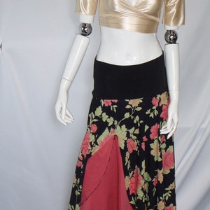 Gypsy Dance Skirt,Flamenco Skirt,Belly Dance,Circular Skirt,Ruffled Skirt,Tribal Dance,Baladi,Made in Quebec, Made in Canada image 4