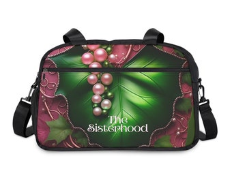 Ivy Pearl Leaf Duffle Bag: Water-Resistant Sorority Gift