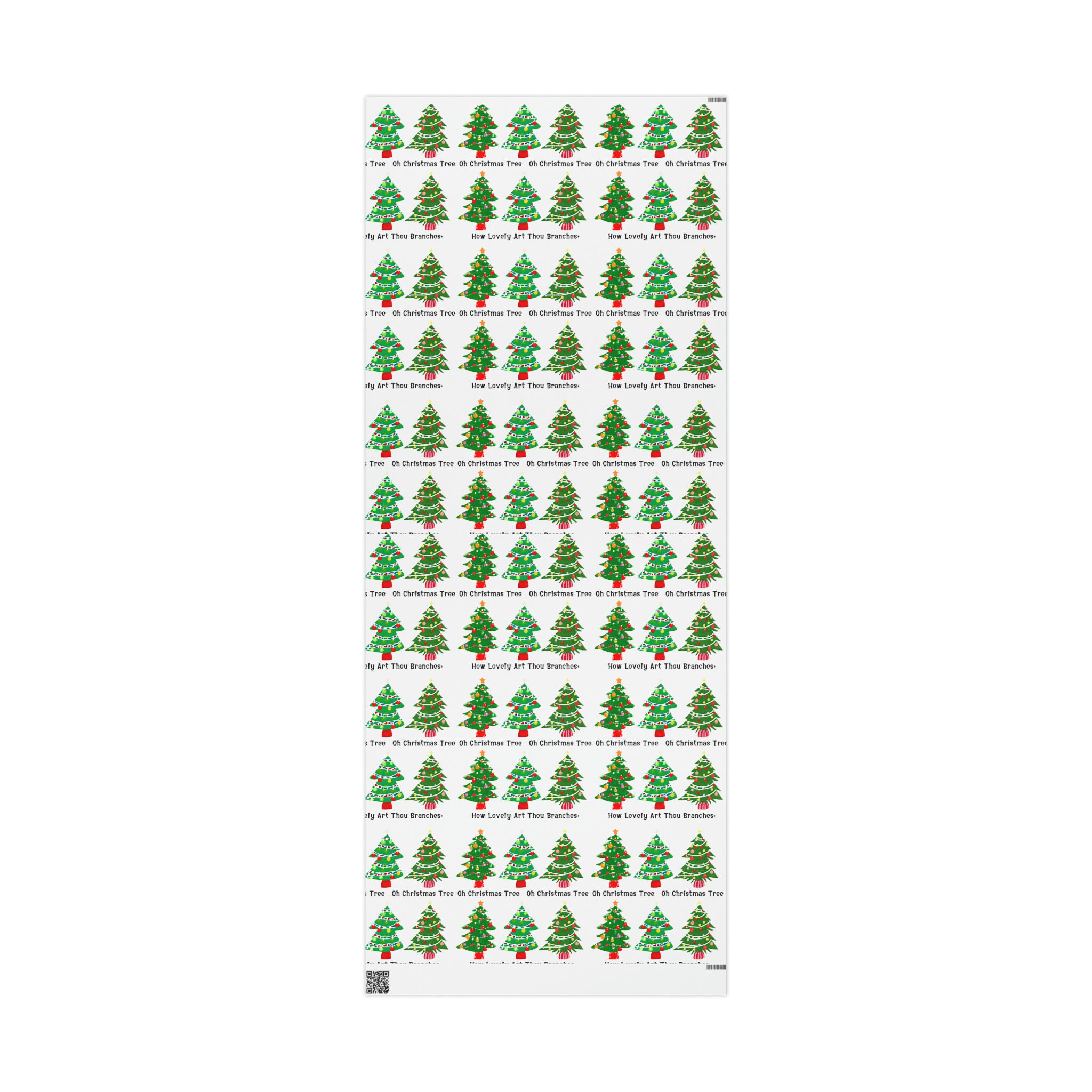 O Christmas Tree Wrapping Paper - 6 Ft. Roll, Matte