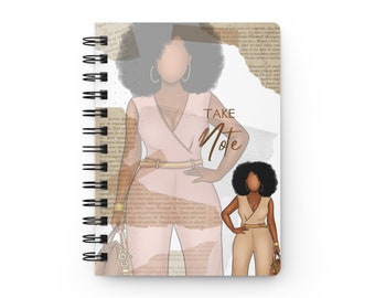 Tome nota que es más grande que yo Diario encuadernado en espiral / 5x7 / 150 páginas /