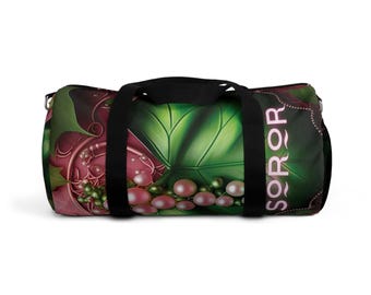 Bolsa de lona Ivy Leaf: bolso de viaje de fin de semana de la hermandad