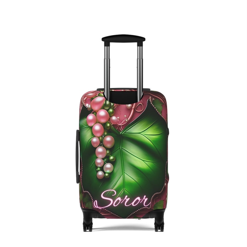 Ivy Leaf Pearl Suitcase Cover: Sorority Sister Gift (21x14) image 2