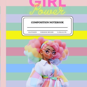 Cuaderno Infantil / Cuaderno de Composición Girl Power / 7.25 x 9.5
