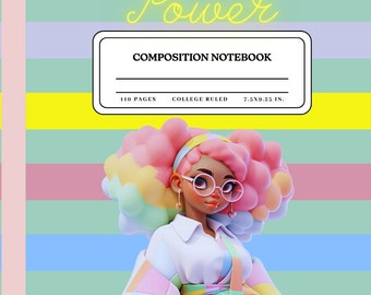 Cuaderno Infantil / Cuaderno de Composición Girl Power / 7.25 x 9.5