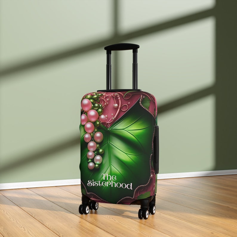 Ivy Leaf Pearl Suitcase Cover: Sorority Sister Gift (21x14) image 4