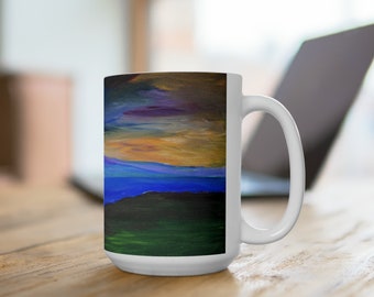 Abstract Landscape - Ceramic Mug 15oz