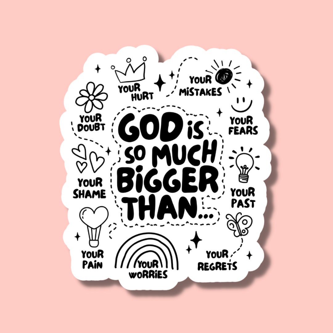 God Sticker, Christian Sticker, Faith Sticker, Religious Sticker - Etsy