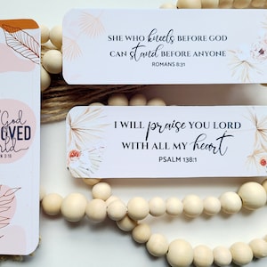 Christian Bookmarks, Bible Verse Bookmarks, Faith Bookmarks, John 3:16 Bookmarks, Gifts for Christians, Gift for Pastor, Cute Bookmark