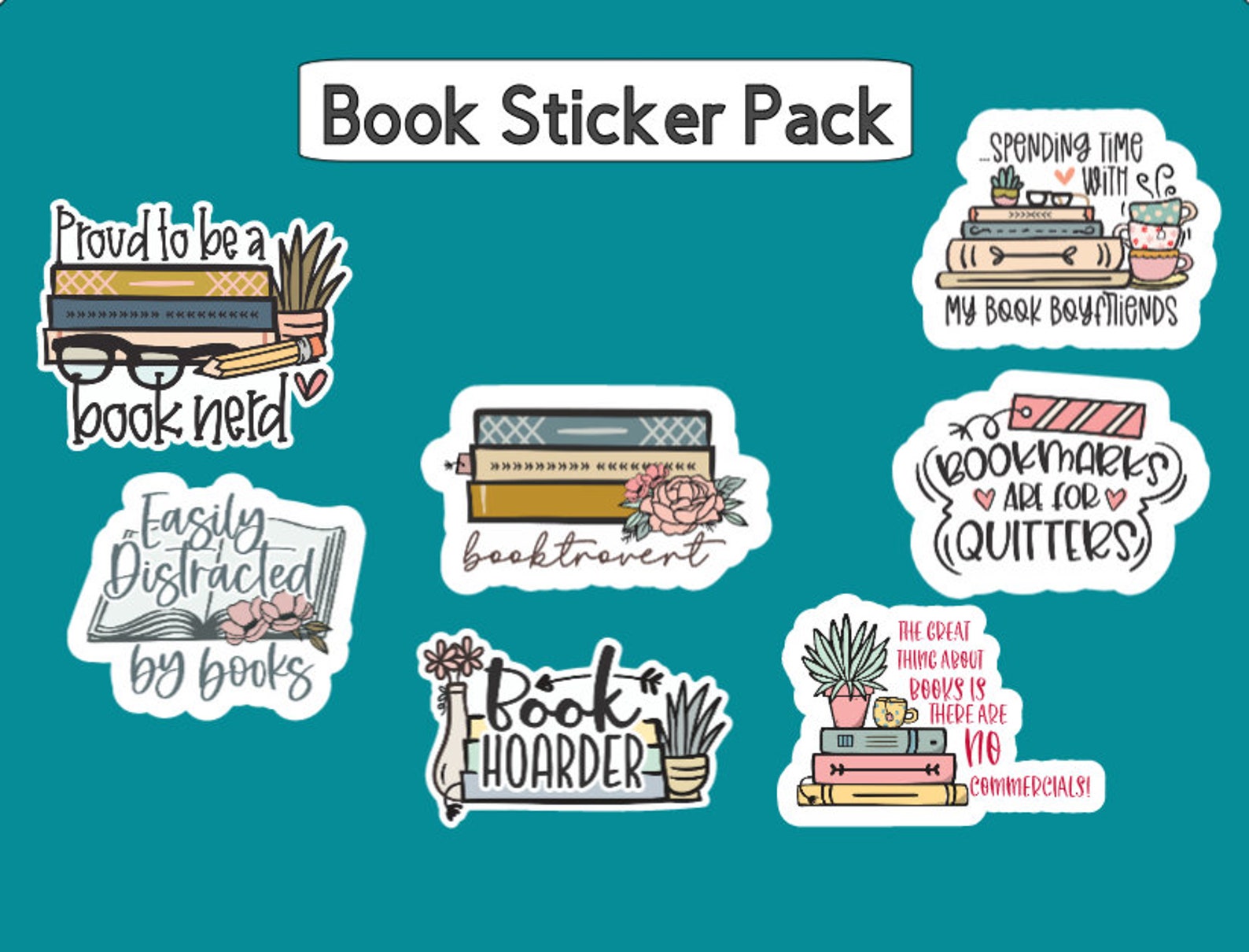 Book Stickers Book Stickers Gifts for Readers Reader Gifts Etsy