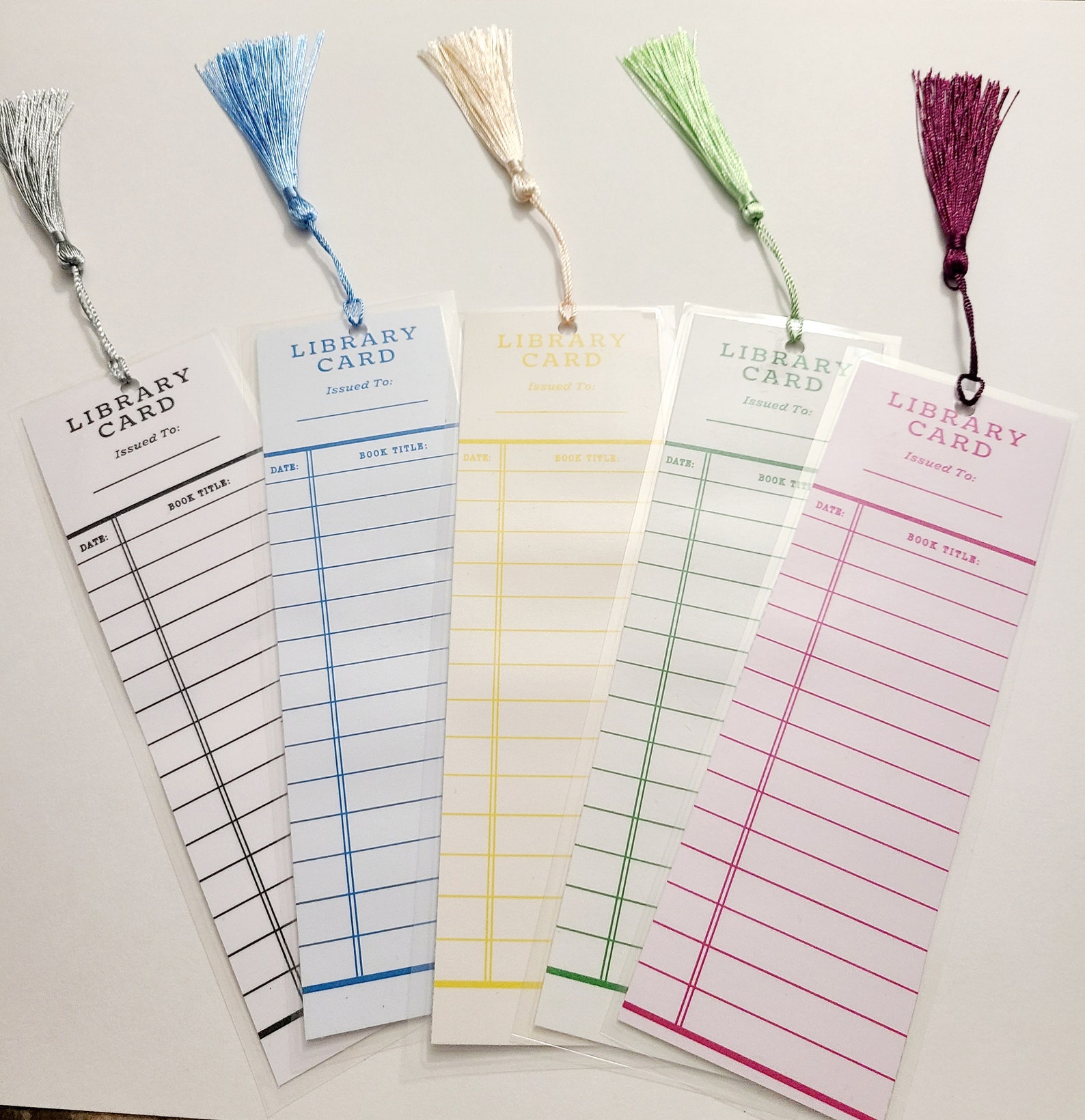 Library Card Bookmark Library Card for Book Lovers Gift for Etsy