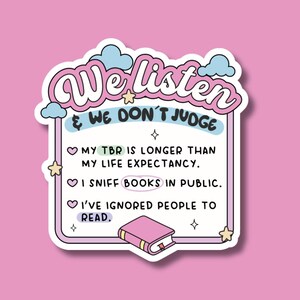 Bookish sticker, Reading sticker, Books sticker, Stickers for Readers