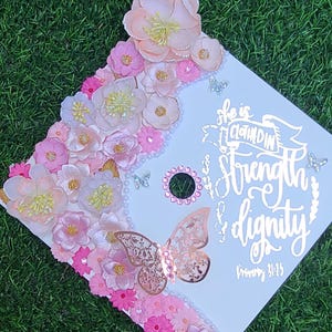 Graduation Cap Topper, Bible Verse Graduation Cap Topper, Christian Graduation, College Graduation Cap Topper, Proverbs 31