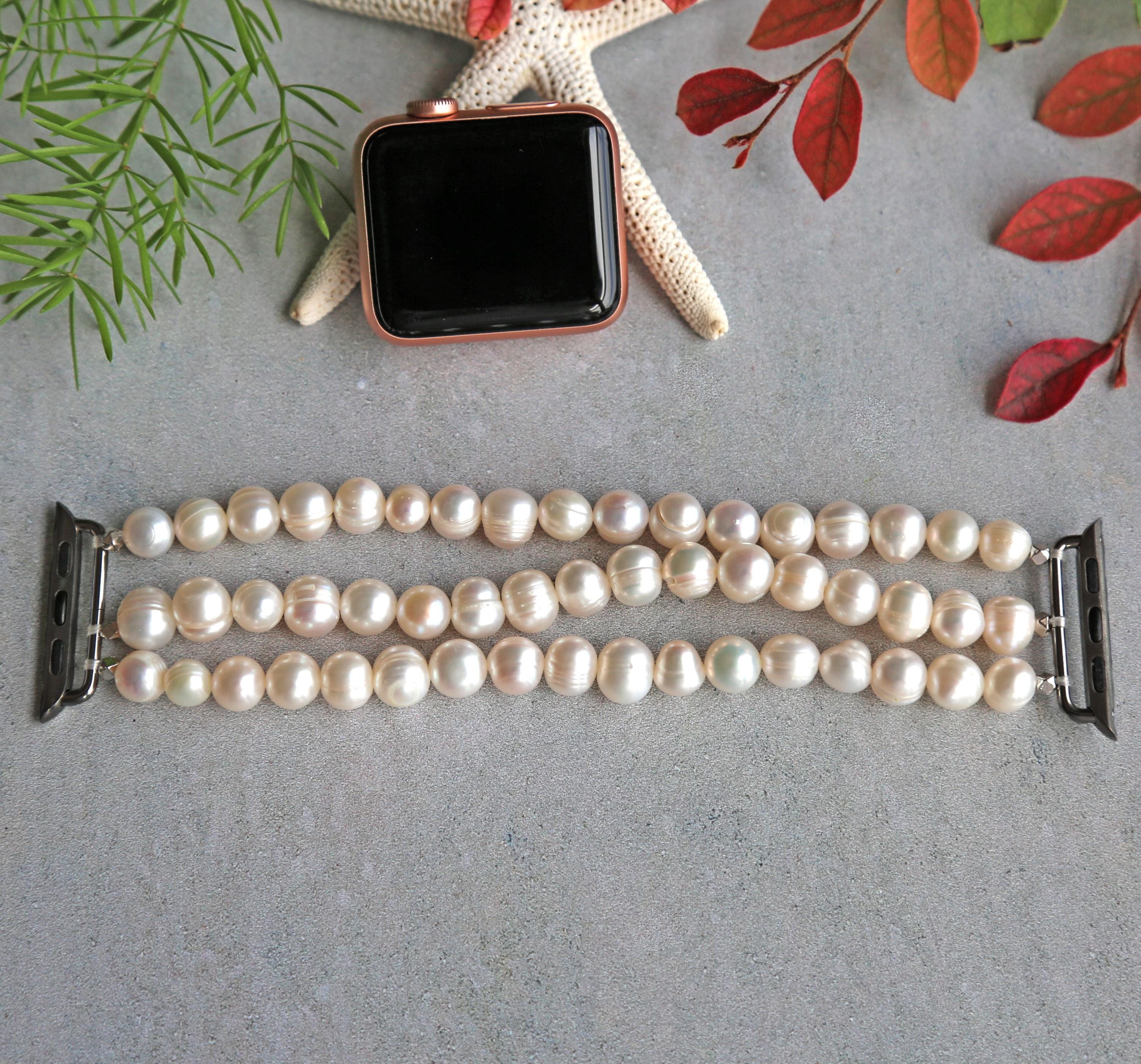Apple Watch Beaded Stretch Band Made From Cultured  display picture 1