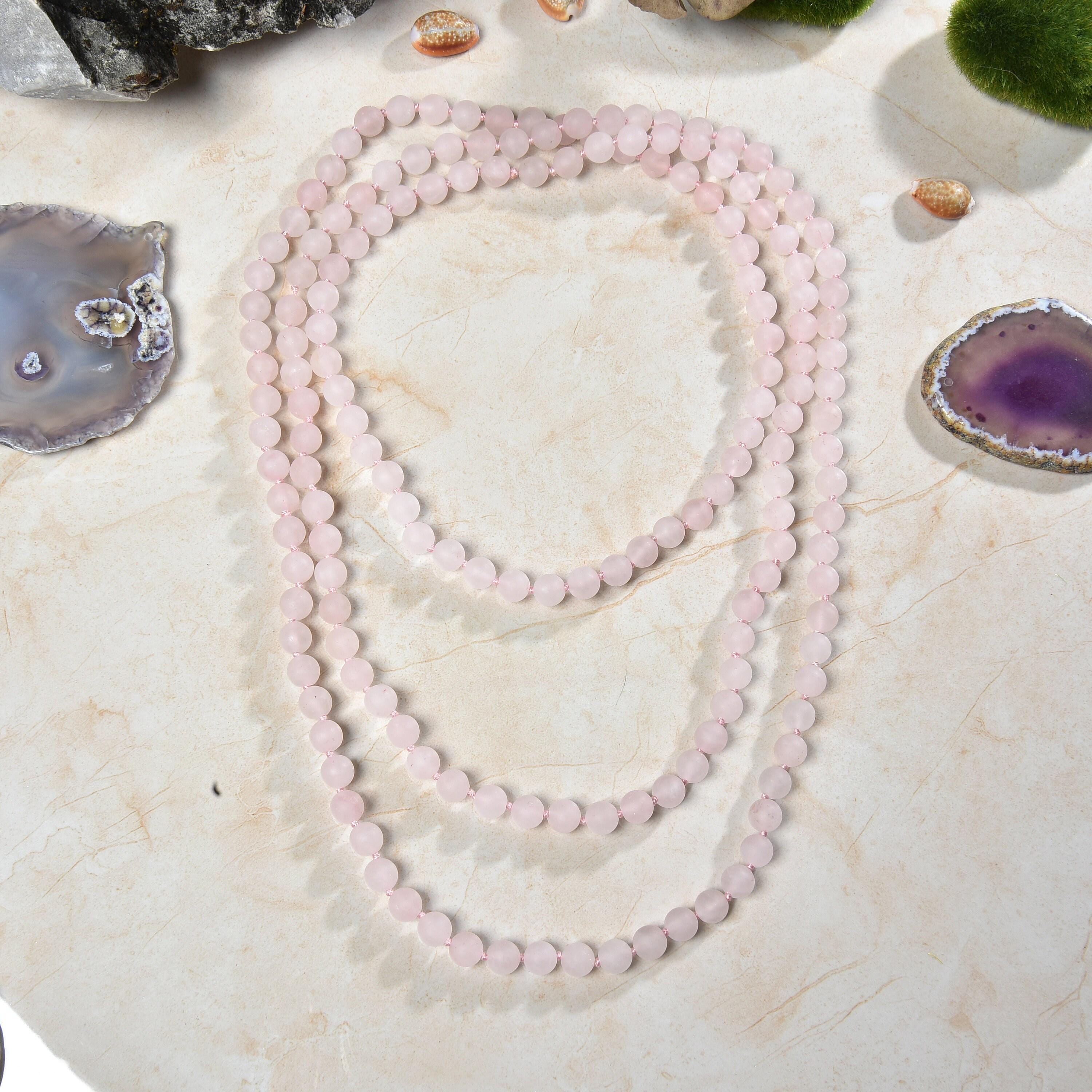 ネックレス・ペンダント [Alo Yoga] Rose Quartz Mala Necklace Rose Quartz Mala Necklace | Alo Yoga