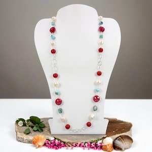 Ocean Crimson Harmony Necklace.