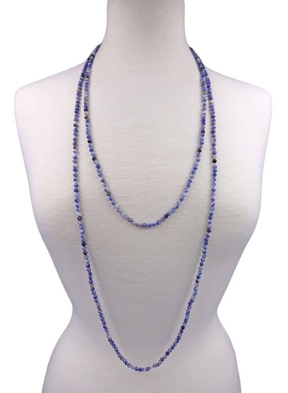 q296 Vintage Blue Seed Bead Multi Strand Twist Weave Braid Choker Neck –  TimeKeepersOlive