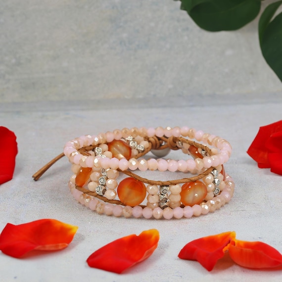 Sedona Sunset Bracelet Handmade Healing Crystal