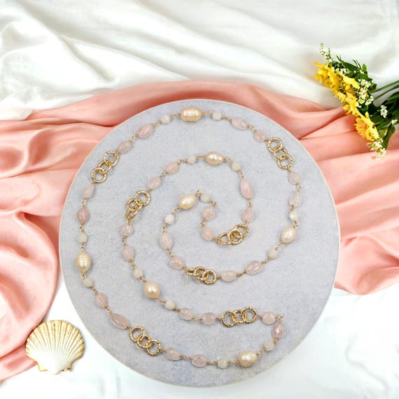 Set Di Collana E Orecchini Di Perle Coltivate: Gioielli Da Sposa Con 2 - Foto 13