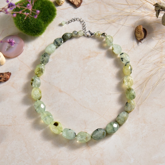 Labradorite Necklace with Faceted Beads Endless Style No Clasp Labradorite Necklace with Faceted Beads Endless Style No Clasp