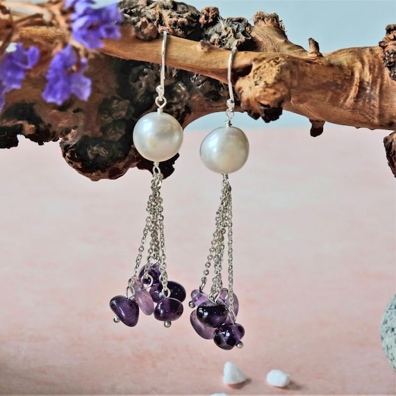 Sparkling Pearl Flower Stud Gold Earrings – Real Leaf Jewellery Australia