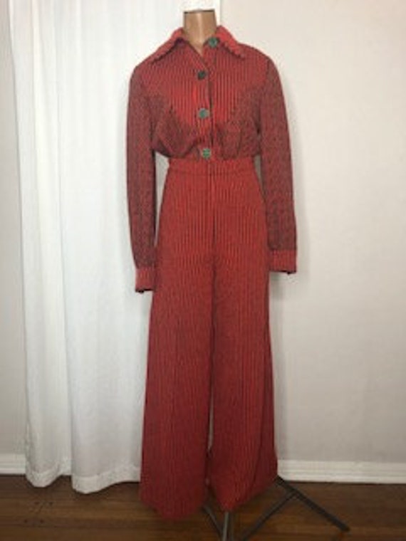 vtg MATCHING PRINT 2 PIECE set