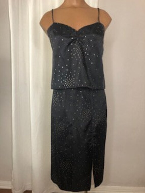 vtg FREDERICK'S of HOLLYWOOD GLITTER 2 piece set