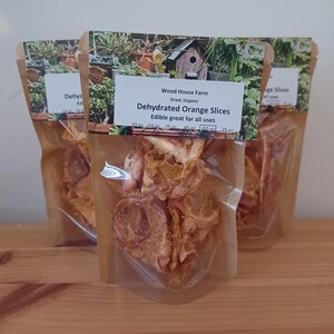 Orange Slices Organic dehydrated edible fantastic for Culinary, Apothecary or Craft needs.