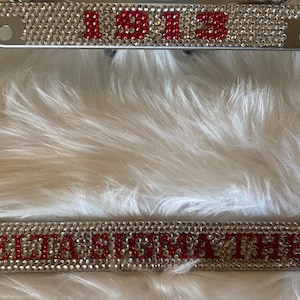 DST Bling License Plate Frame (Handmade) Last 4 frames instock now until Spring 2025!