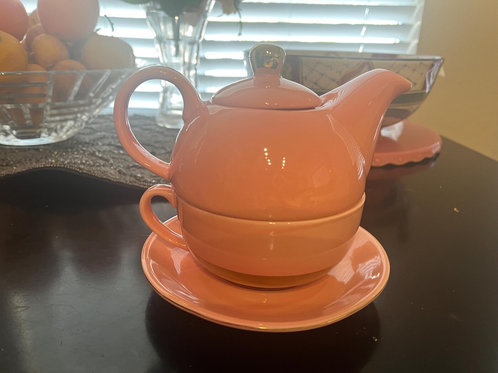 AKA Pink & Green Tea Pot (SALE) - Etsy