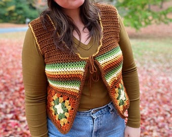 il gilet Very Farrah - Modello gilet all'uncinetto da scaricare in digitale