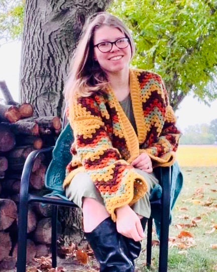 The Foxy Autumn Cardigan - Crochet Pattern PDF Download