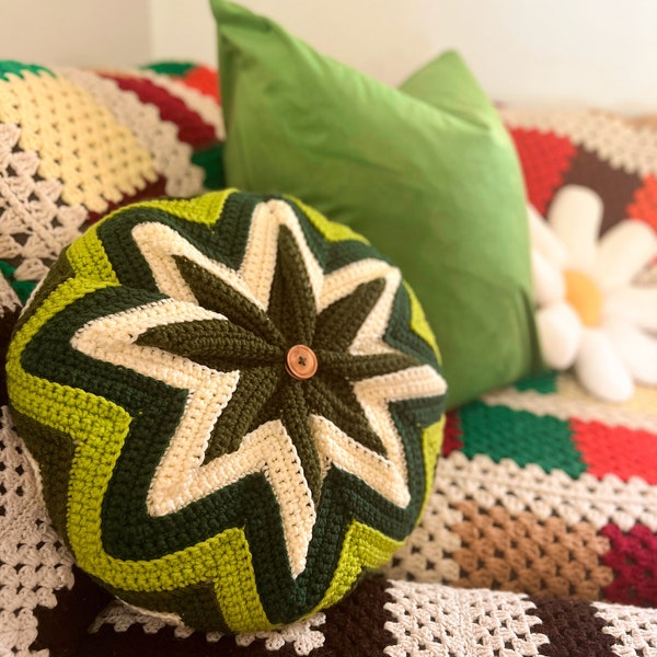 The Far Out Pillow - Crochet PATTERN PDF Download