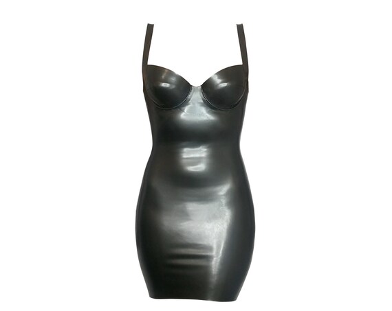 Gabrielle Underwired Mini Dress - Latex Rubber (multiple colours available)